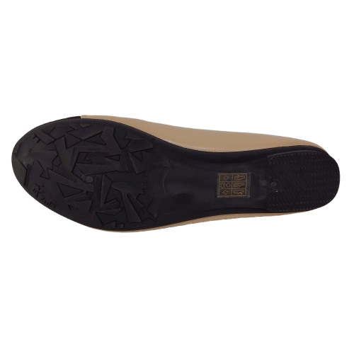 Balerini dama 8601 din piele ecologica, culoare apricot