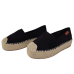 Espadrile dama A8695 din material textil, culoare negru