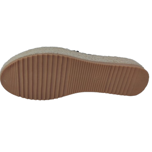 Espadrile dama A8695 din material textil, culoare negru