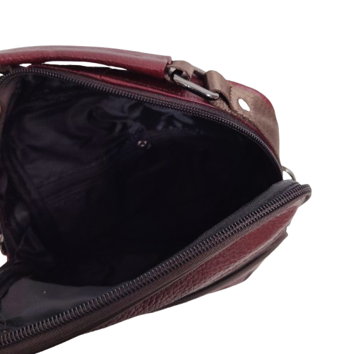 Borseta barbati din piele naturală 1957 culoare bordo