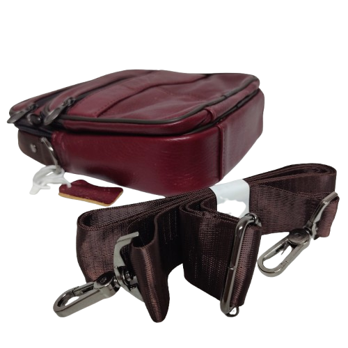 Borseta barbati din piele naturală 1957 culoare bordo