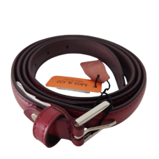 Curea damă din piele naturală CVV80014, culoare bordo