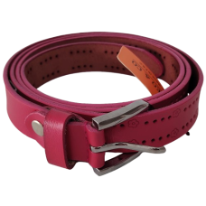 Curea damă din piele naturală CVV80215, culoare roz