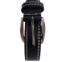 Curea damă din piele naturală CVV80129, culoare negru