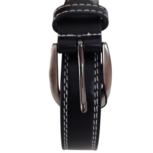 Curea damă din piele naturală CVV80129, culoare negru