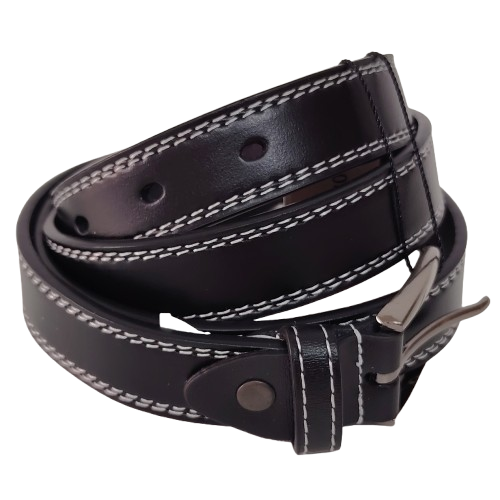 Curea damă din piele naturală CVV80129, culoare negru