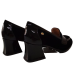 Pantofi dama FIORANGELO - F7084 din catifea si piele naturală, culoare negru