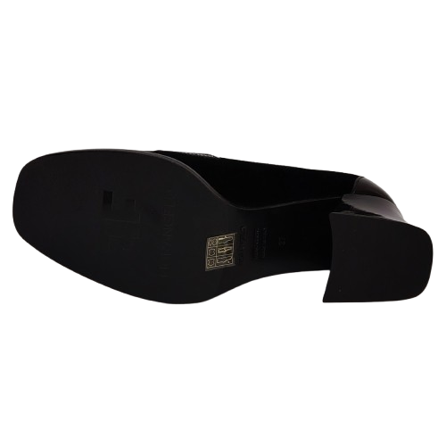 Pantofi dama FIORANGELO - F7084 din catifea si piele naturală, culoare negru