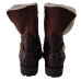 Ghete dama ,,FIORANGELO'' din piele naturala nappa, culoare maro