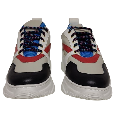Sneakers dama FIORANGELO - F1537 din piele naturala nappa, culoare multicolor