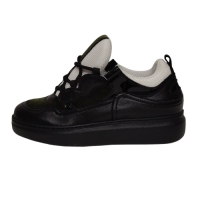 Sneakers dama FIORANGELO - F7401 din piele naturala nappa si velur, culoare negru
