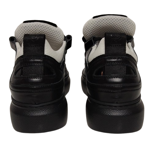 Sneakers dama FIORANGELO - F7401 din piele naturala nappa si velur, culoare negru