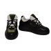 Sneakers dama FIORANGELO - F7401 din piele naturala nappa si velur, culoare negru