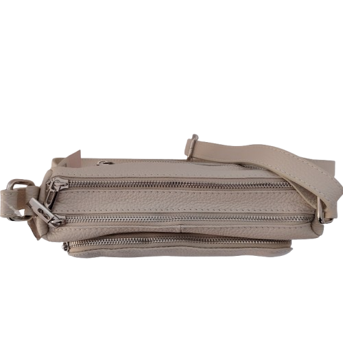 Geantă damă din piele naturală 5542, culoare beige