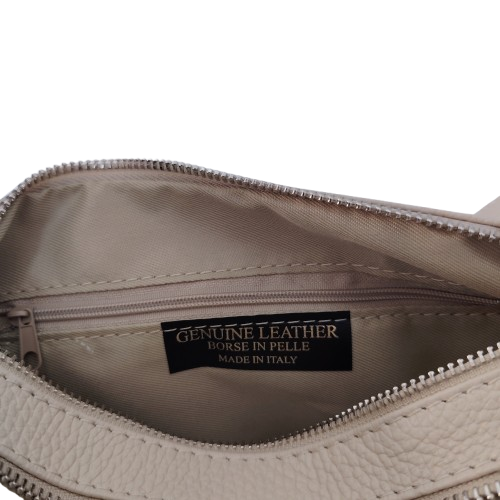 Geantă damă din piele naturală 5542, culoare beige