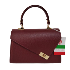 Geantă damă din piele naturală 6599, culoare bordo