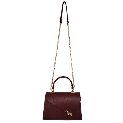 Geantă damă din piele naturală 6599, culoare bordo