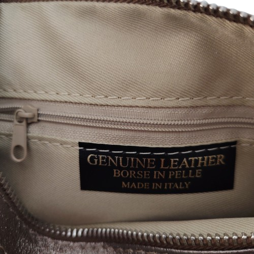 Geantă damă din piele naturală 5542, culoare bronz