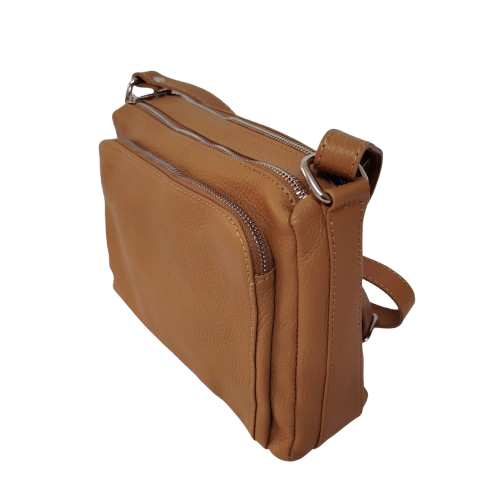 Geantă damă din piele naturală 5542, culoare camel