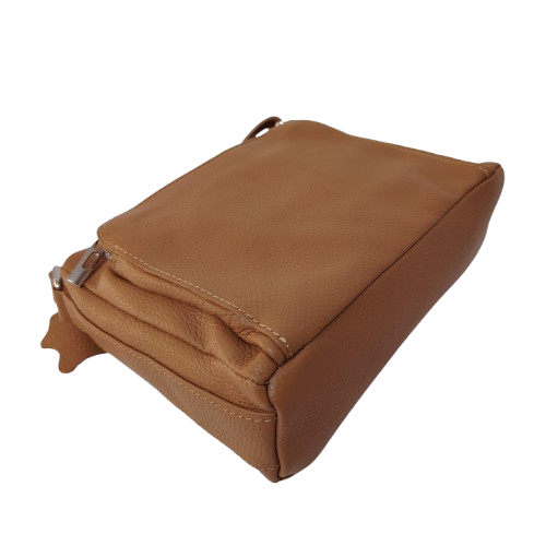 Geantă damă din piele naturală 5542, culoare camel