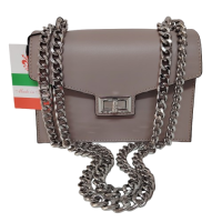 Geantă damă din piele naturală 6459, culoare cipria