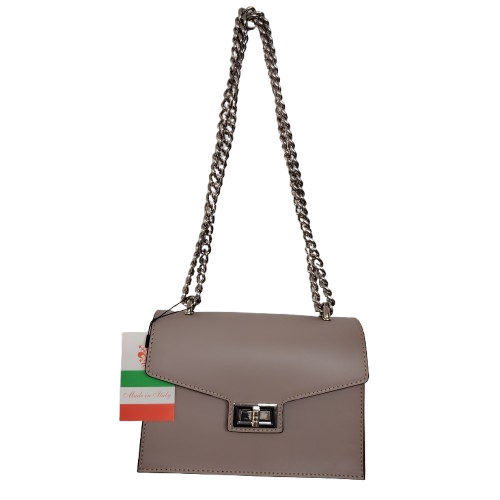 Geantă damă din piele naturală 6459, culoare cipria