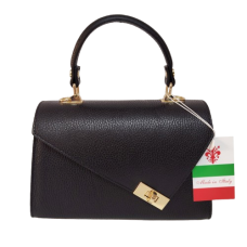 Geantă damă din piele naturală 6599, culoare negru