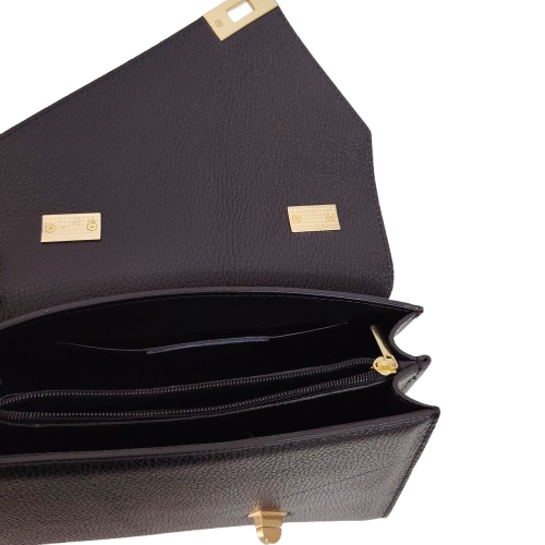 Geantă damă din piele naturală 6599, culoare negru Geantă damă din piele naturală 6599, culoare negru