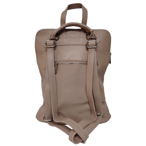 Rucsac damă din piele naturală 5220, culoare cipria
