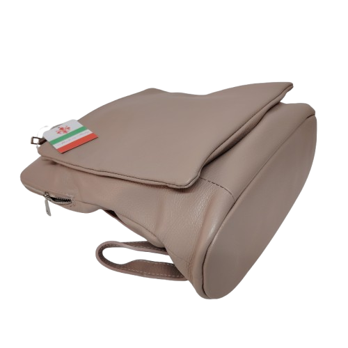 Rucsac damă din piele naturală 5220, culoare cipria