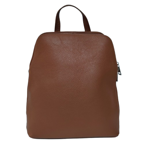 Rucsac damă din piele naturală 6226, culoare cognac