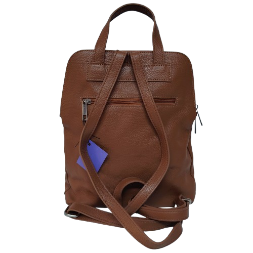 Rucsac damă din piele naturală 6226, culoare cognac