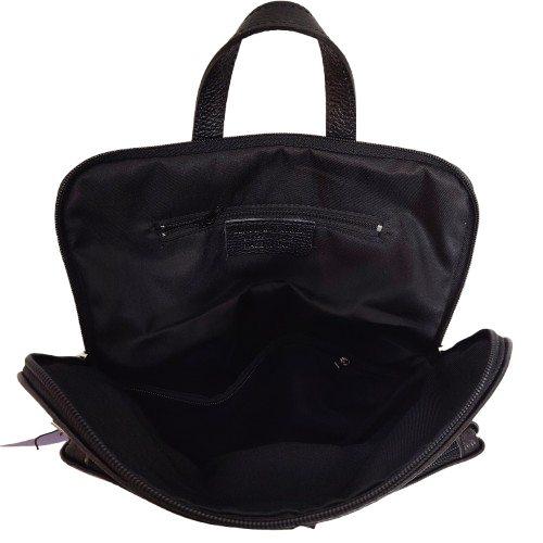 Rucsac damă din piele naturală 5220, culoare negru
