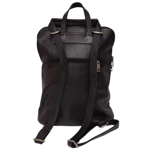 Rucsac damă din piele naturală 5220, culoare negru