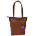 Shopper damă din piele naturală 52822, culoare cognac Shopper damă din piele naturală 52822, culoare cognac