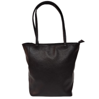Shopper damă din piele naturală 52822, culoare negru