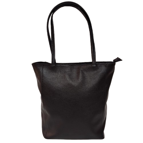 Shopper damă din piele naturală 52822, culoare negru