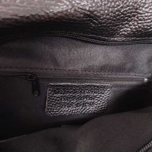 Shopper damă din piele naturală 52822, culoare negru