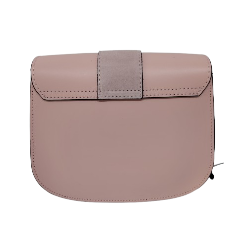 Geantă damă din piele naturală 39783-38, culoare nude-roz