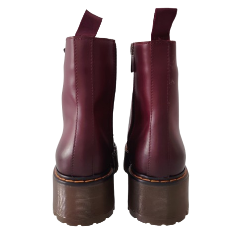 Ghete dama din piele naturala de vițel, culoare bordo
