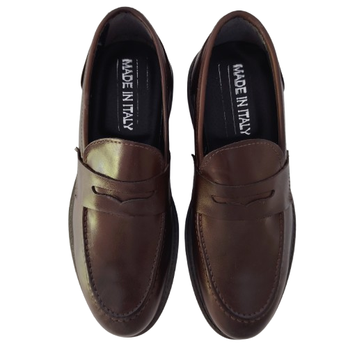 Pantofi barbati din piele naturală, culoare maro