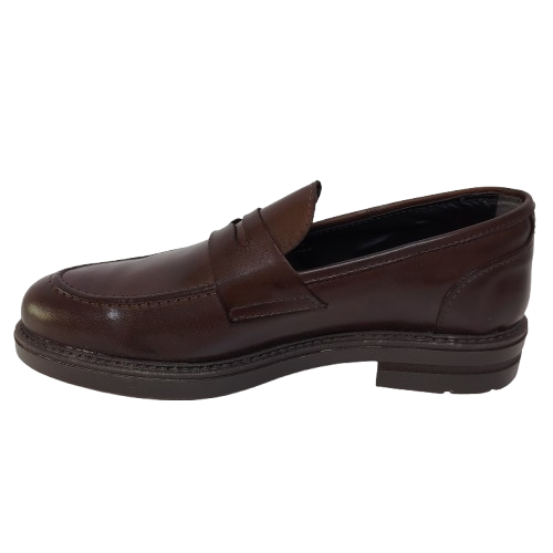 Pantofi barbati din piele naturală, culoare maro