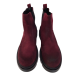 Ghete dama din piele naturala intoarsa, culoare bordo