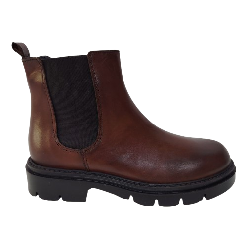 Ghete dama din piele naturala, culoare maro