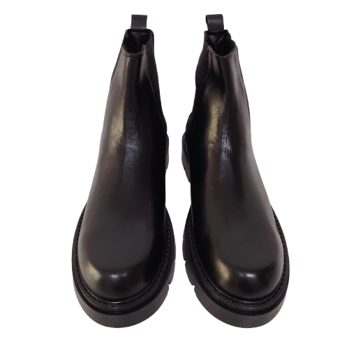 Ghete dama din piele naturala, culoare negru