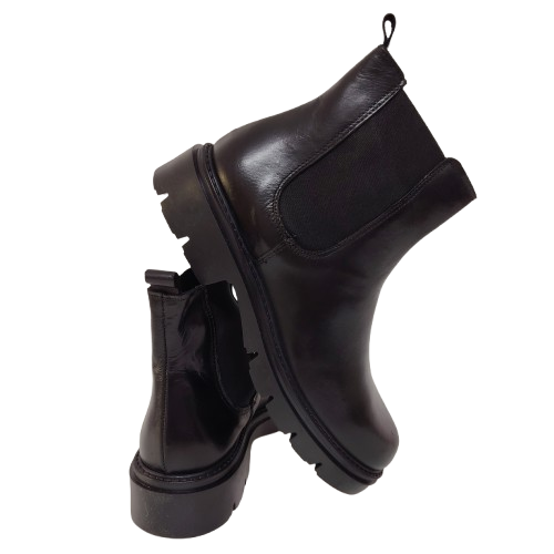 Ghete dama din piele naturala, culoare negru