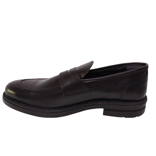 Pantofi barbati din piele naturală, culoare negru