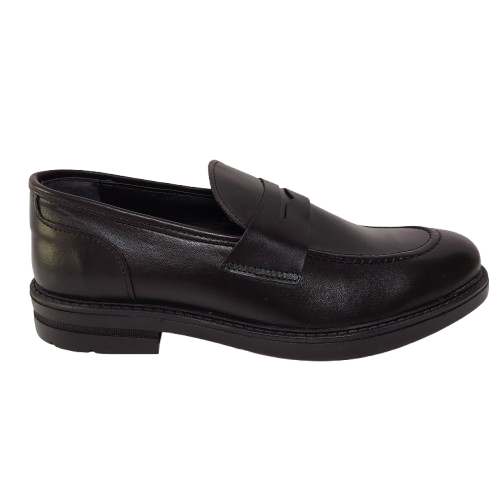 Pantofi barbati din piele naturală, culoare negru
