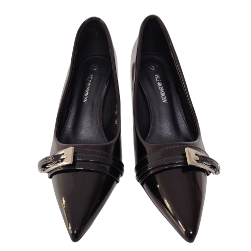 Pantofi dama HF-30 din piele ecologica culoare negru