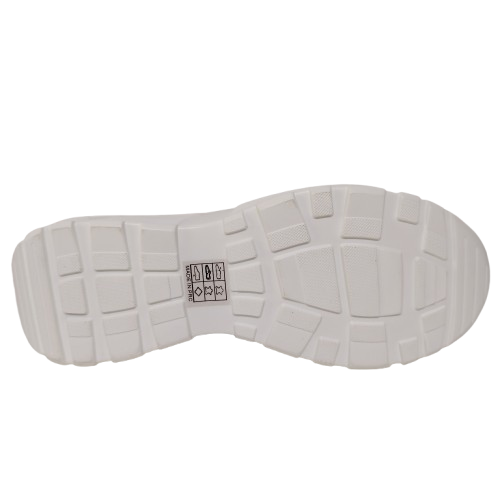 Sneakers dama LA BOTTINE SOURIANTE din piele naturala, culoare bej multicolor